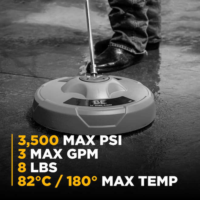 BE Power Equipment Pressure Washer Surface Cleaner Attachment
