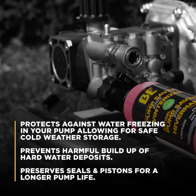 BE Power Equipment Pump Saver + Winterizer for Pressure Washer Pumps - 34-oz
