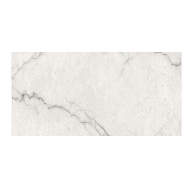 Carreaux de porcelaine polies Calacatta Venitian Aritz Surfaces 24 x 48 po, boîte de 2