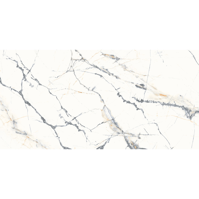 Aritz Surfaces Calacatta Fusion Polished Porcelain Tiles 24 x 48-in - Box of 2