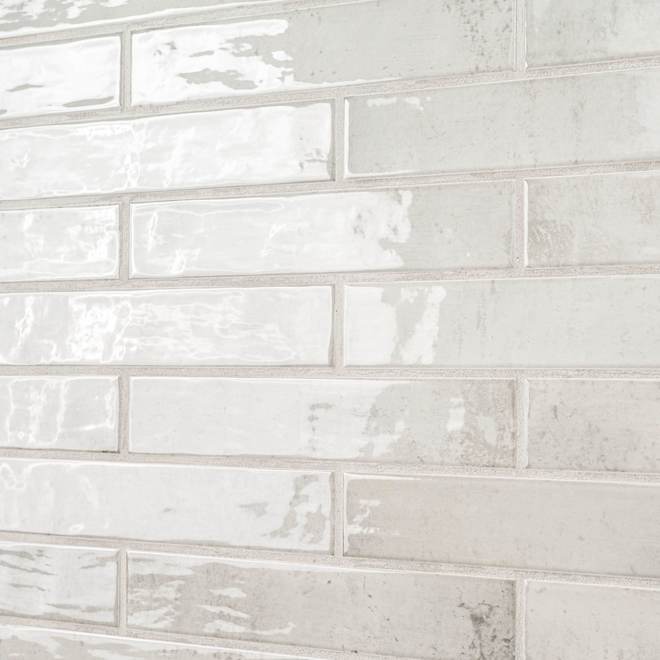 Artiz Surfaces Mosaic Tiles for Walls and Floors 2 x 10-in - Antique Pearl - Box of 40