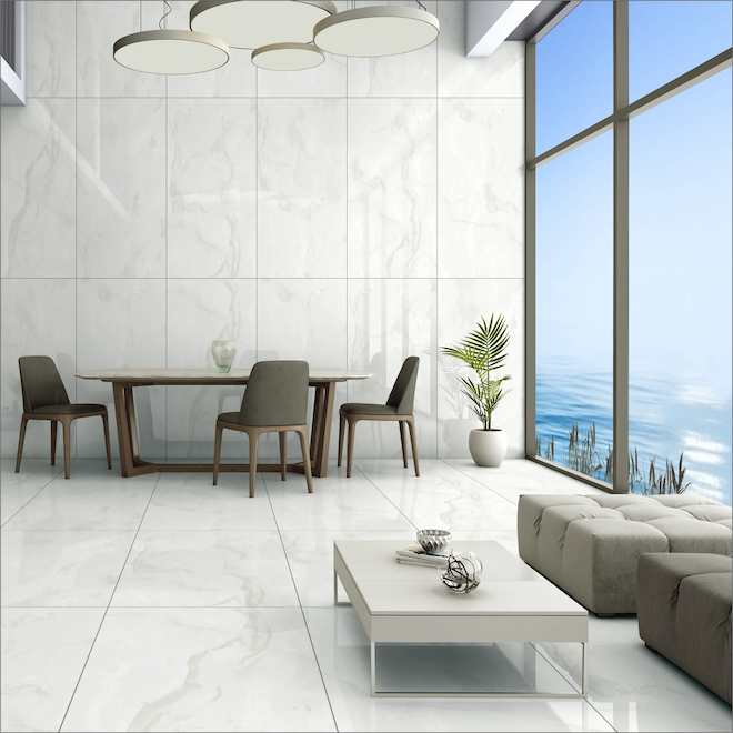 Aritz Surfaces EclipseTile in Porcelain for Wall and Floor 24 x 48-in - Onyx