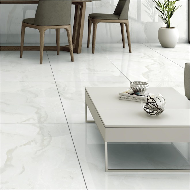 Aritz Surfaces EclipseTile in Porcelain for Wall and Floor 24 x 48-in - Onyx