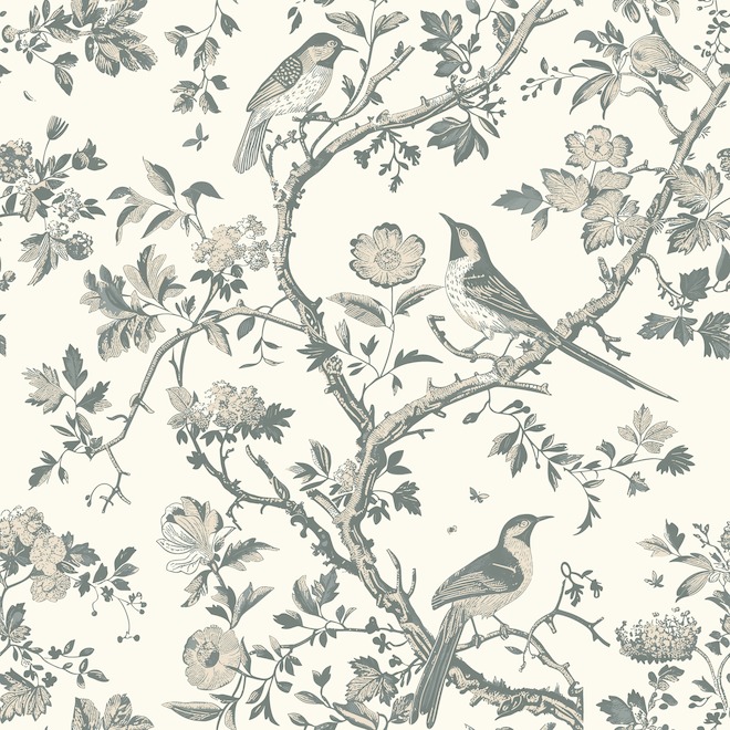 Aritz Surfaces Peel and Stick Wallpaper Vinyl 20.5-in x 18.5-ft - Chirping Grove
