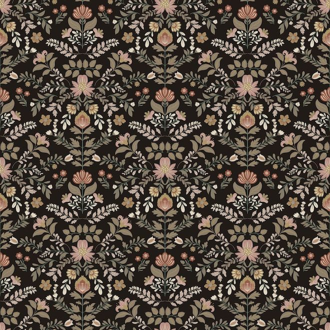 Aritz Surfaces Peel and Stick Wallpaper Vinyl 20.5-in x 18.5-ft - Poetic Petal