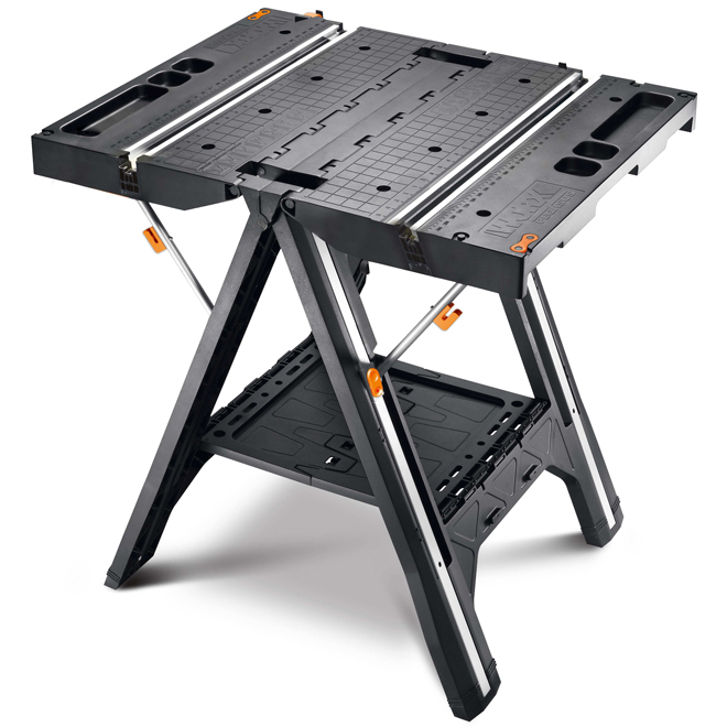 WORX Pegasus Multi-Function Work Table and Sawhorse Compact and Lightweight - 31 x 25-in