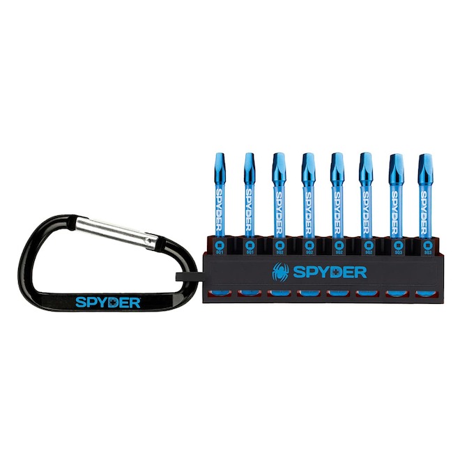 Spyder 8-Pack 2-in Steel #1/2/3 Square Impact Driver Bit Kit