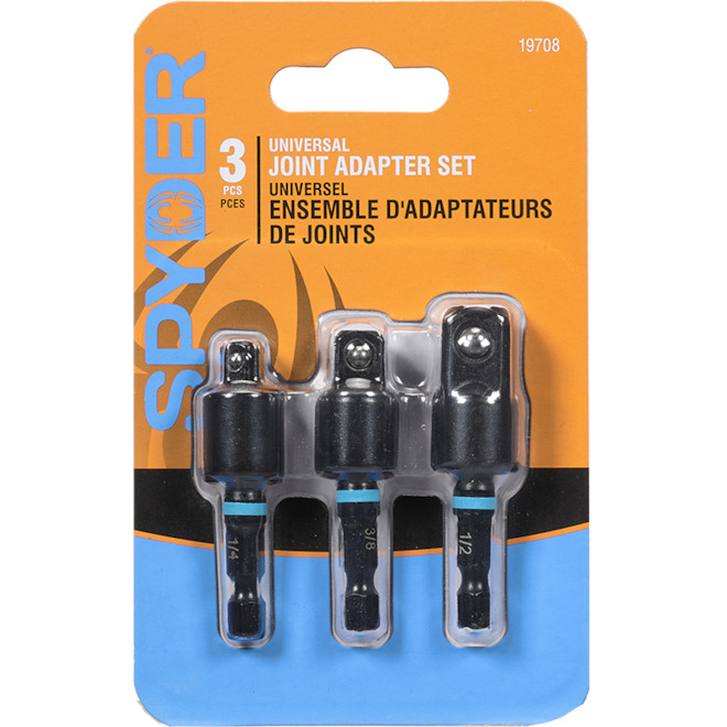 SPYDER Swivel Impact Socket Adapters 3/8-in - Pack of 3 19708 | RONA