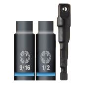 Spyder 3-Pack 3/8-in Deep Socket Set