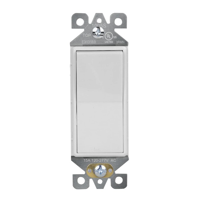 VALU+ Decorative Rocker Switch 3-Way - White 1005A-WH | RONA