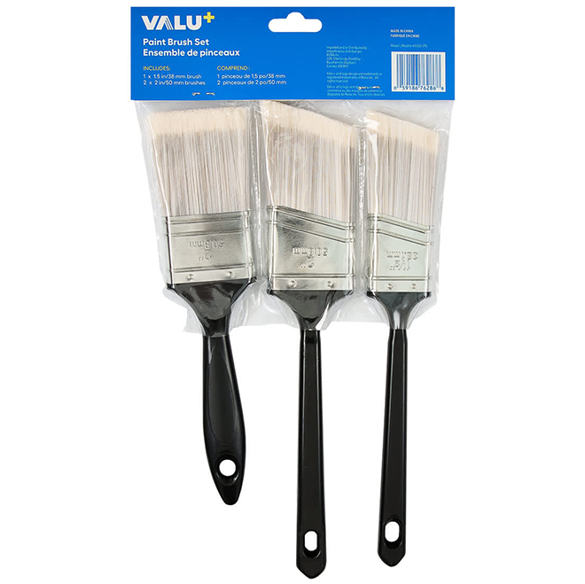 VALU+ 3-Pack Polyester Brush Kit