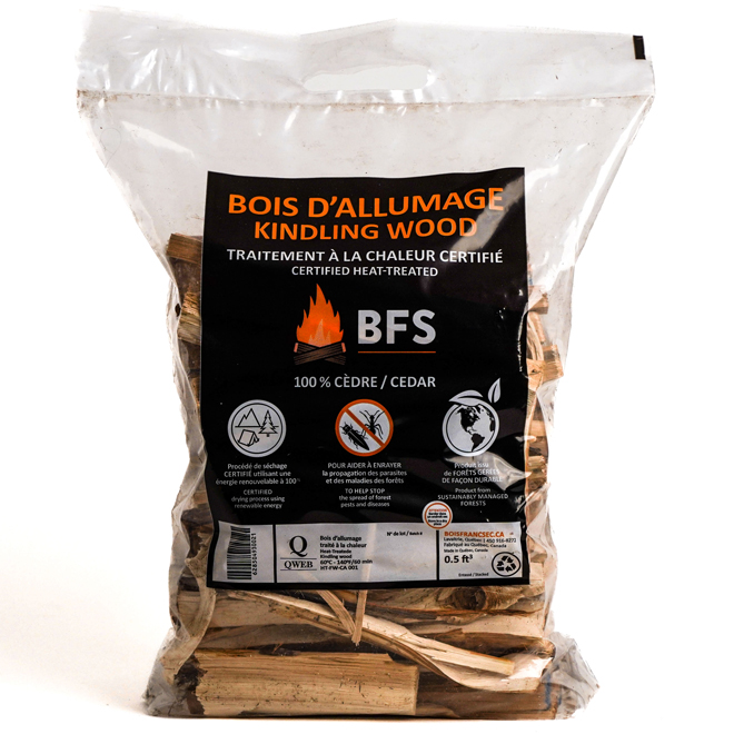 BFS Kindling Wood 100% Cedar in Bag - 0.5-ft³
