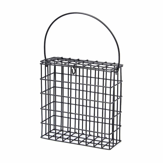 VALU+ 5.3 x 5.3 x 2-in Black Metal Single Suet Feeder