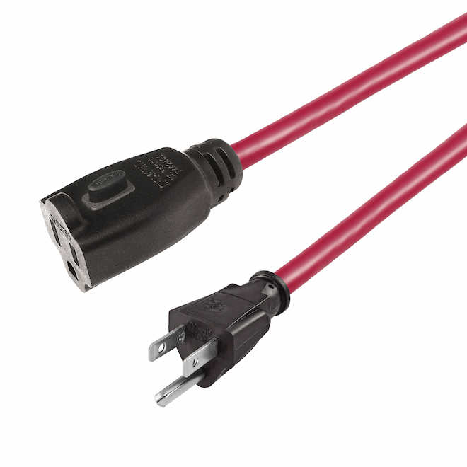 RONA Electric Extension Cord 7.5-m for Outdoors with Locking Connector - Red