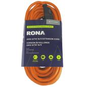 Rallonge Électrique Orange 12m - Prise 16A Intérieure HO5VVF 3500W