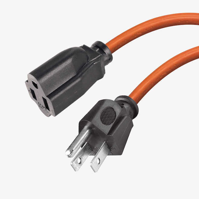 RONA Electric Cord 7.5-m with 1 Outlet for Outdoors - Orange