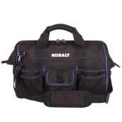 Kobalt 16-in Black Polyester Zippered Tool Bag