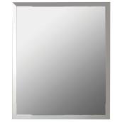 Miroir rectangulaire de 30 po avec cadre argent par Foremost, aluminium