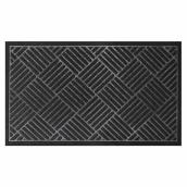 Carpette d'entrée Multy Home texturé en polyester 18 x 30 po, noir