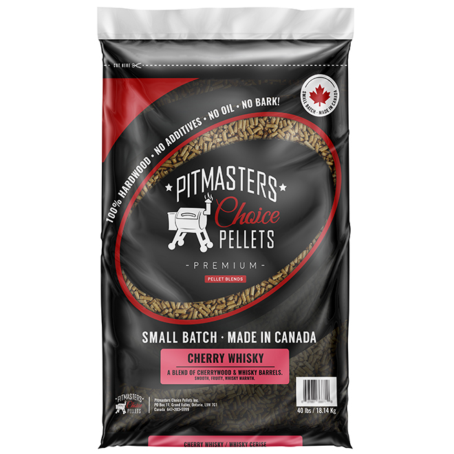 Pitmasters Choice 40-Lb BBQ Wood Pellets - Cherry Whisky
