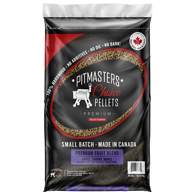 Pitmasters Choice 40-Lb BBQ Wood Pellets - Premium Fruit