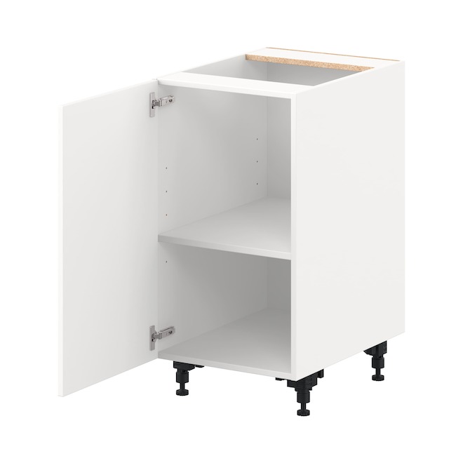 Landon & Co. Aurora Base Cabinet Shaker-Style 18-in W. with Door - White