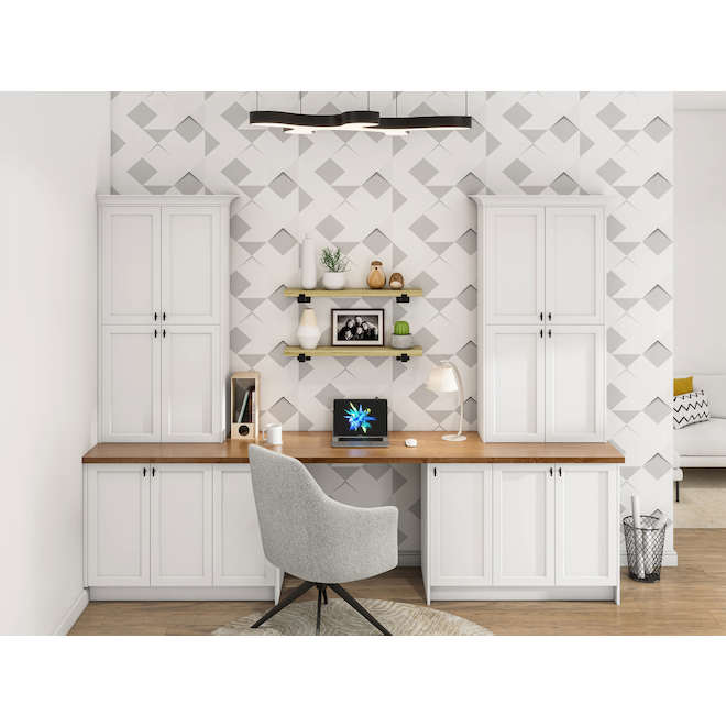 Landon & Co. Aurora Base Cabinet Shaker-Style 18-in W. with Door - White