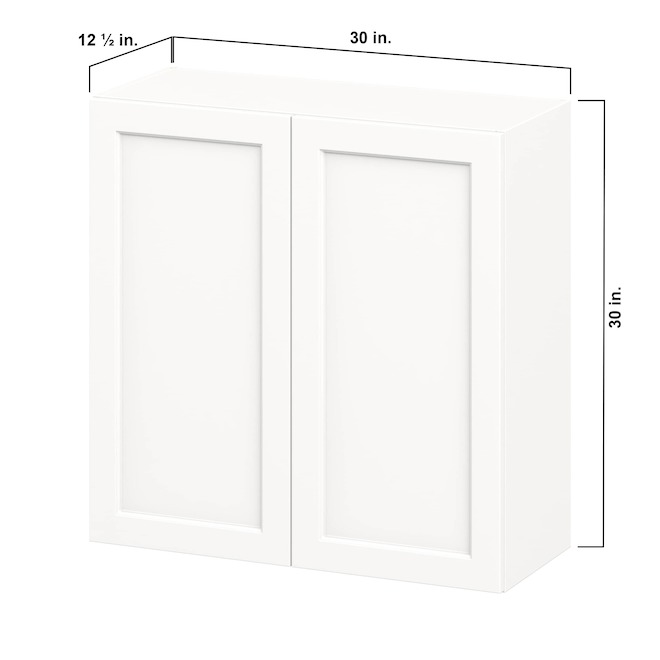 Landon & Co. Aurora Wall Cabinet Shaker-Style 30-in W. x 30-in H. - White