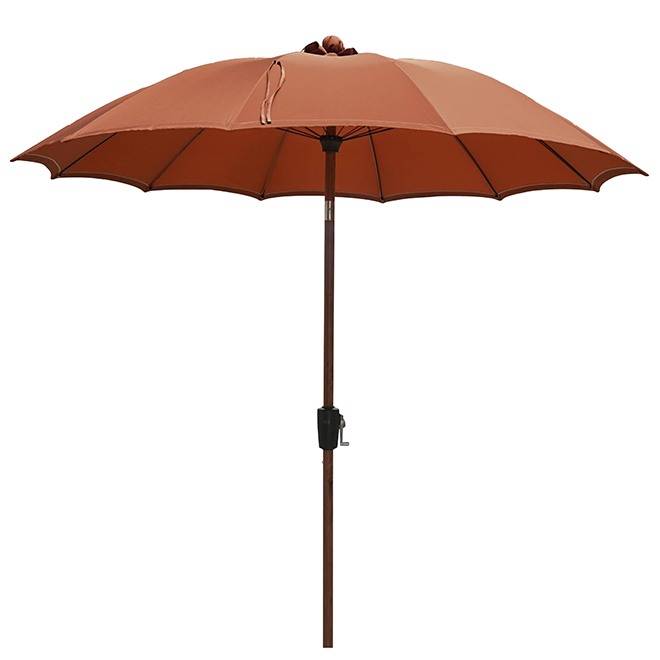 Landon & Co. Market Sun Umbrella 7.5-ft Aluminum Baseless - Terra Cotta