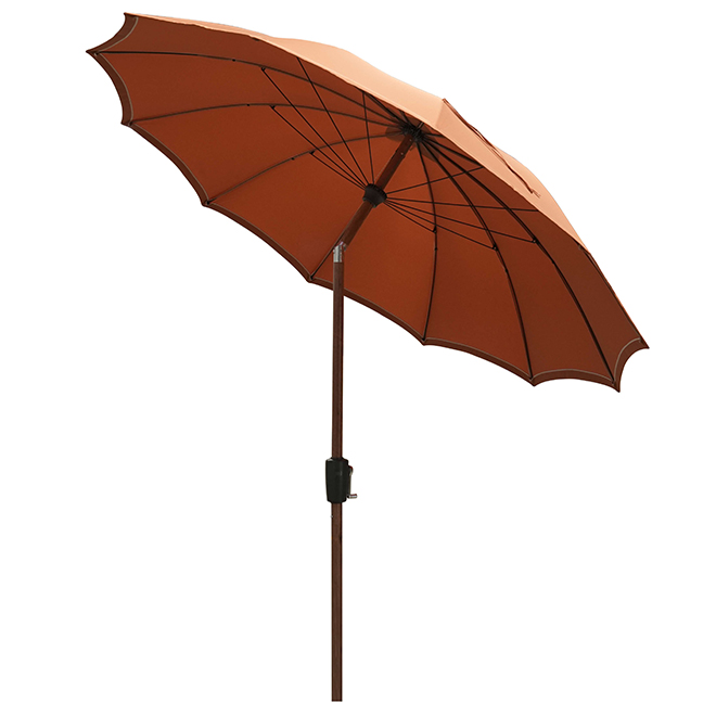 Landon & Co. Market Sun Umbrella 7.5-ft Aluminum Baseless - Terra Cotta
