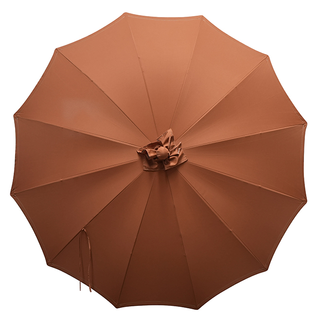 Landon & Co. Market Sun Umbrella 7.5-ft Aluminum Baseless - Terra Cotta