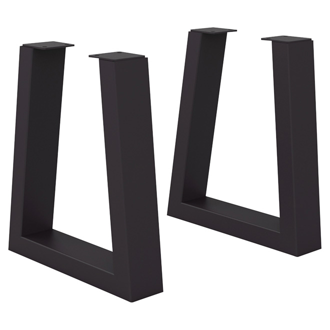 2 Legs For Bench Black Steel I Bl7001, Outdoor Bench Legs Canada