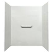 Technoform 3-Piece Shower Wall Set - Supreme Model - 48-in - White