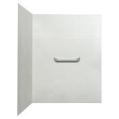 Technoform Supreme 2-Piece Shower Wall Set - 60-in - Acrylic - White