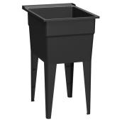 Cuve de lavage étroite, noire