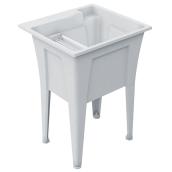 Ruggedtub 24 x 22 x 34.25-in Granite Polypropylene Laundry Tub
