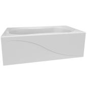 Technofrom White Acrylic 60 x 30-in Bathtub with Left Drain