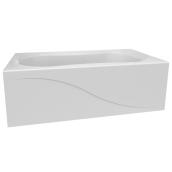 Technoform Akoma 60 x 30-in White Acrylic Alcove Bathtub with Right Drain
