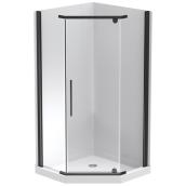 Techno-Design Tarifa Shower Set Neo-Angled 38 x 38 x 76.37-in - Matte Black