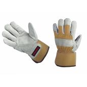 Palm Lined Cow Split Leather Glove - Large Size