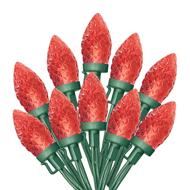 Sylvania Christmas String Lights 25Count C9 LED Indoor Outdoor Red