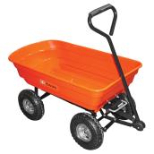 Chariot de jardin à benne basculante, capacité de 264 lb