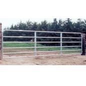 Fence Gate - 6 Bars - Galvanized Steel Tube - 50" x 4'