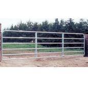 Fence Gate - 6 Bars - Galvanized Steel Tube - 50" x 10'