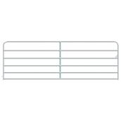 Fence Gate - 6 Bars - Galvanized Steel Tube - 50" x 12'