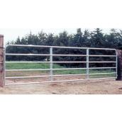 Fence Gate - 6 Bars - Galvanized Steel Tube - 50