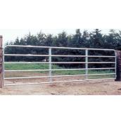 Fence Gate - 6 Bars - Galvanized Steel Tube - 50