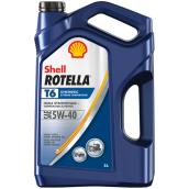 Huile à moteur synthétique, intensif, Rotella T6, 5W40, 5 L