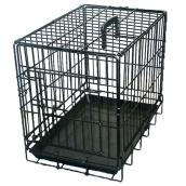Cage à grillage noir, 24'' x 17'' x 20''
