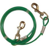 Dog Tie-Out Cable - Small and Medium Size Dogs - 10'